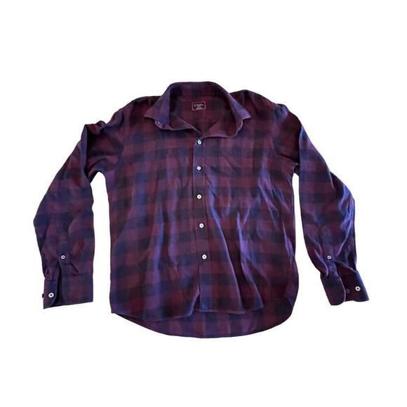 UNTUCK it Men's plaid long sleeve button down shirt. Medium. Barrelstone casual - Picture 1 of 7